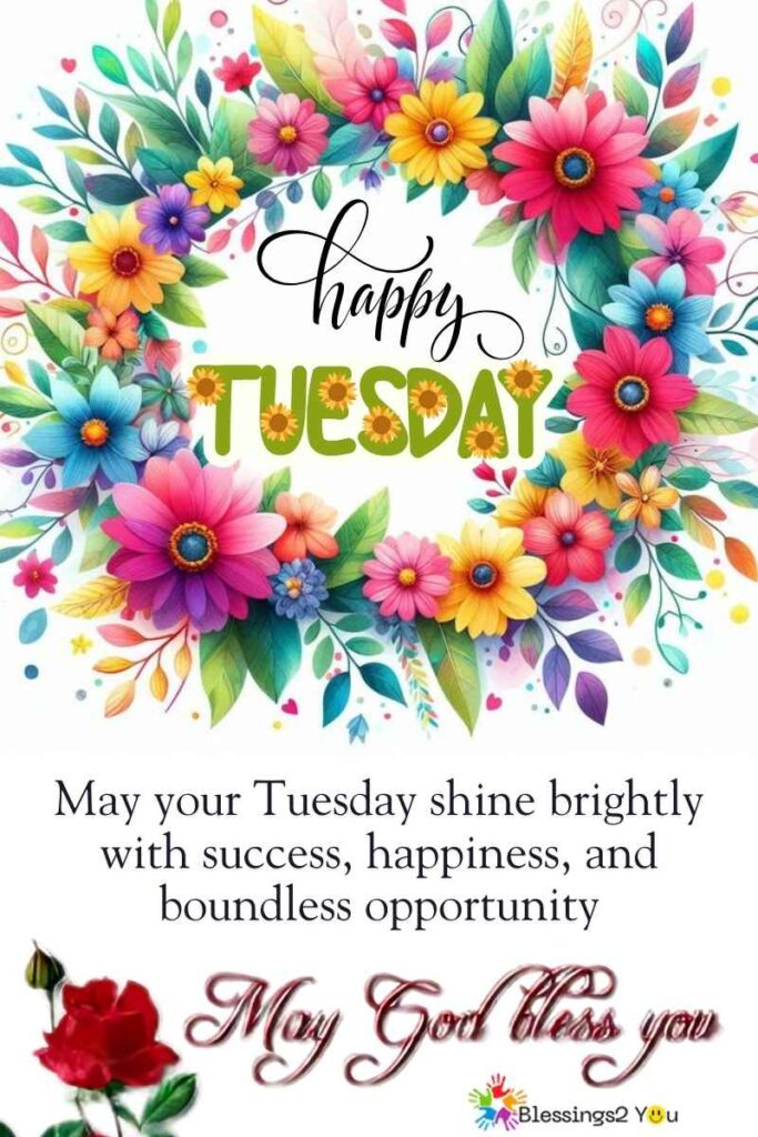 May God bless your Tuesday, Have a blessed Tuesday.