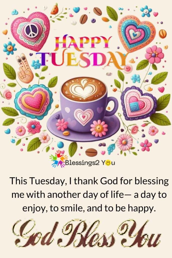 Happy Tuesday Blessings with Prayer