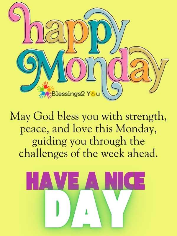 Monday Greetings and Blessings