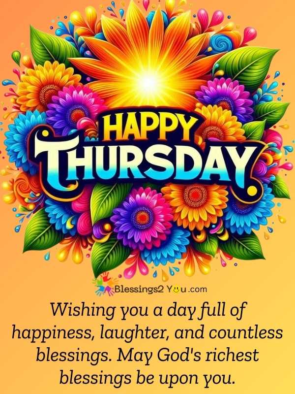 Read more about the article 100+ Happy Thursday Blessings, Greetings and Prayers