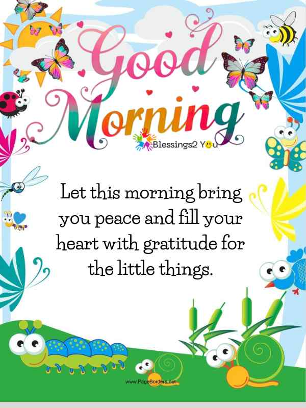 Weekend Good morning blessing with colorful frame