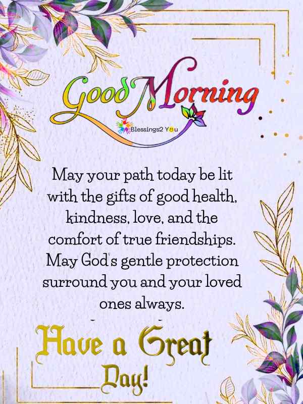 Good Morning Friday prayer image with decorative floral frame