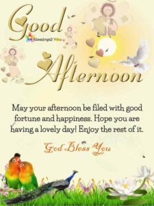 70 Beautiful Good Afternoon Blessings Images, and Best Wishes