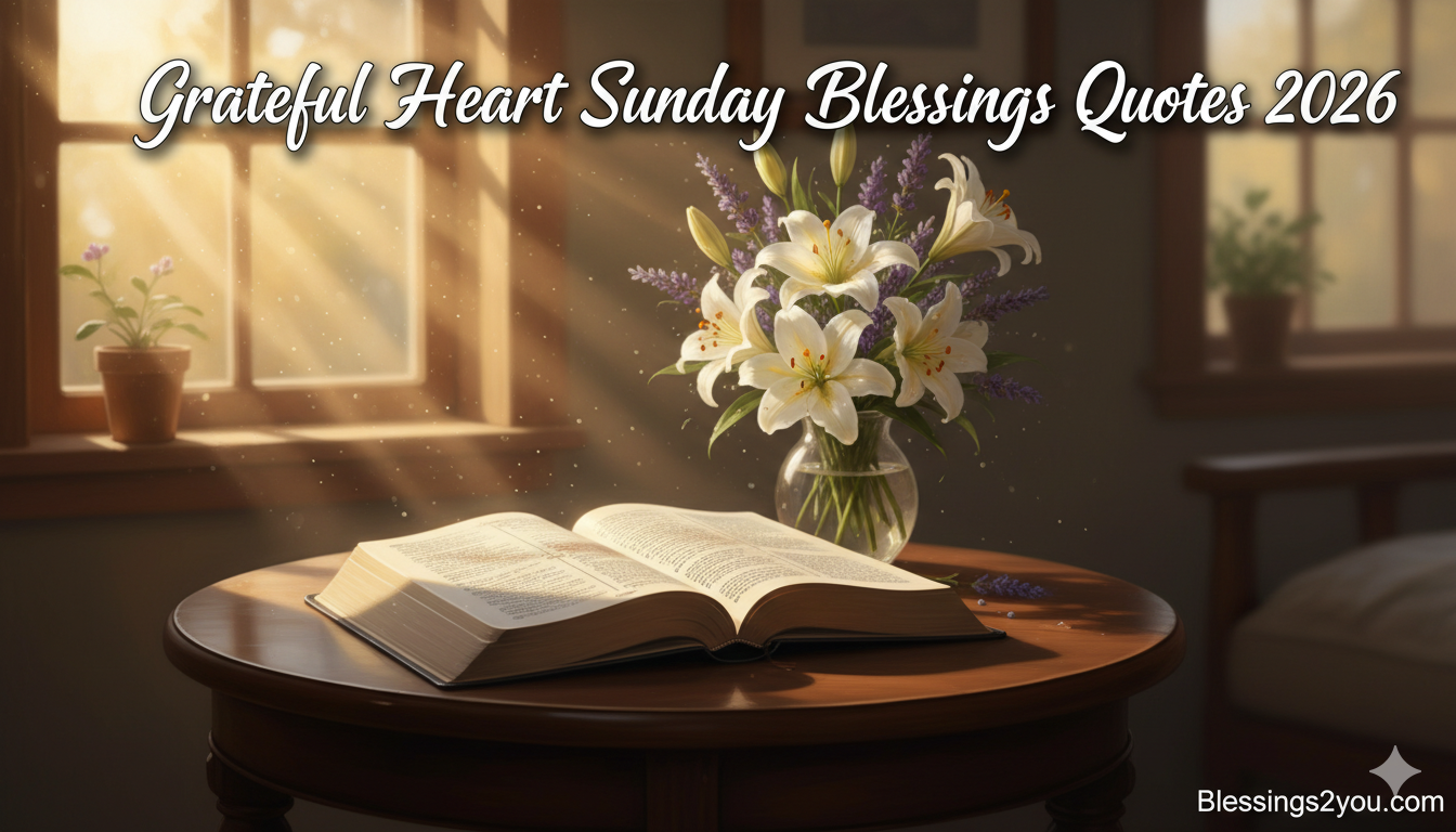 Best 300+ Thankful Sunday Blessings Quotes for a Grateful Heart 2026