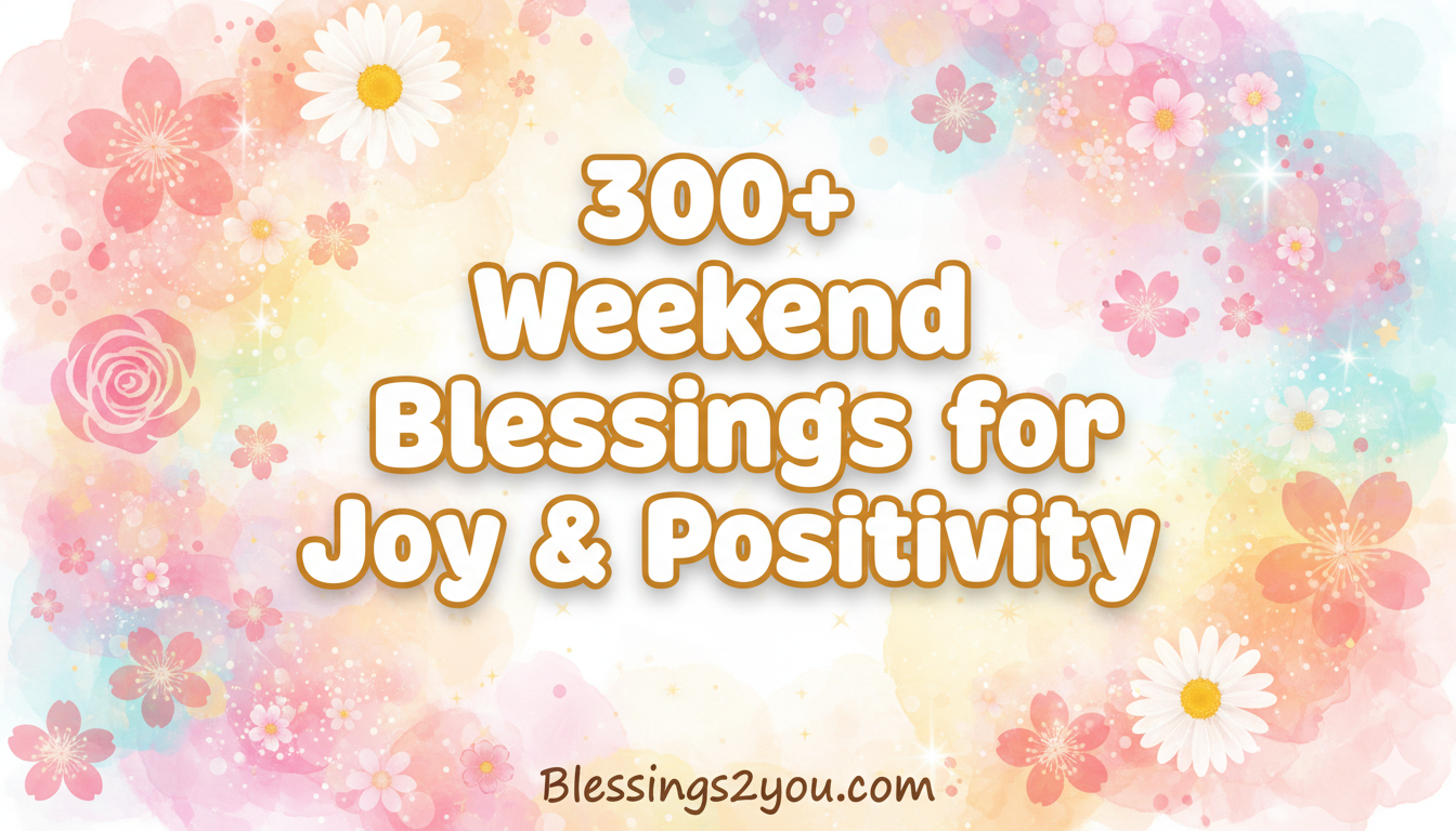 Best 300+ Weekend Saturday Blessings for Peace, Joy & Positivity 2026