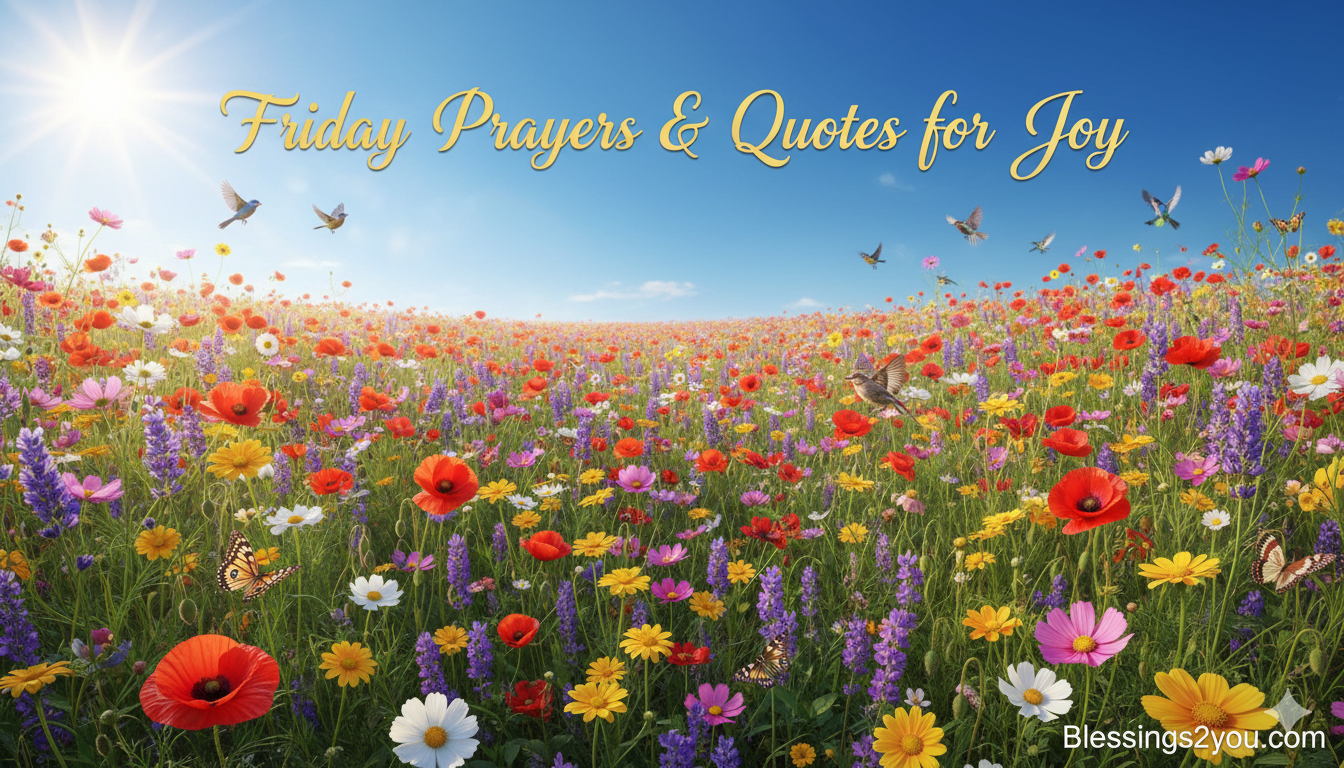 200+ Friday Blessings & Prayers Quotes For Joy 2026