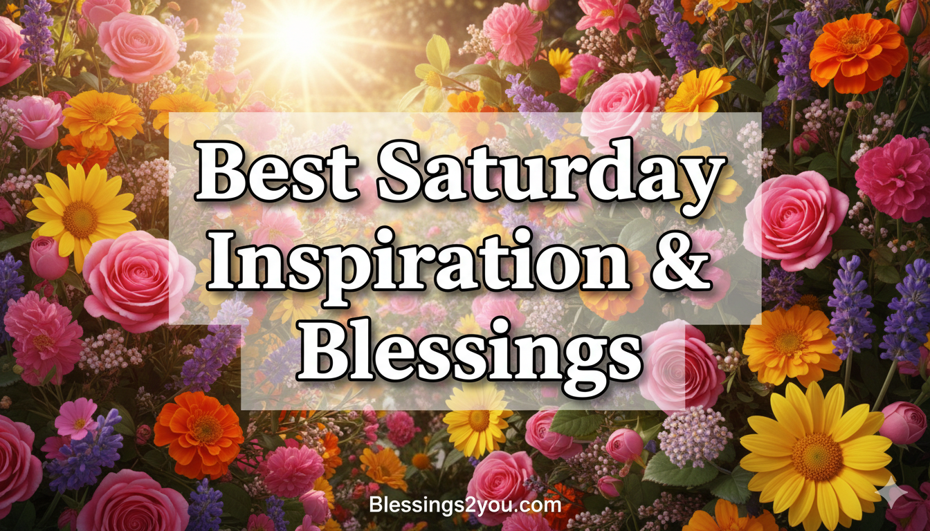 Best 350+ Inspiration Saturday Blessings to Start Your Weekend Right 2026