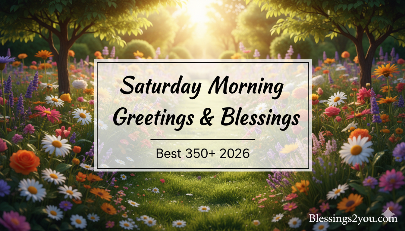 Best 350+ Saturday Morning Greetings & Blessings 2026