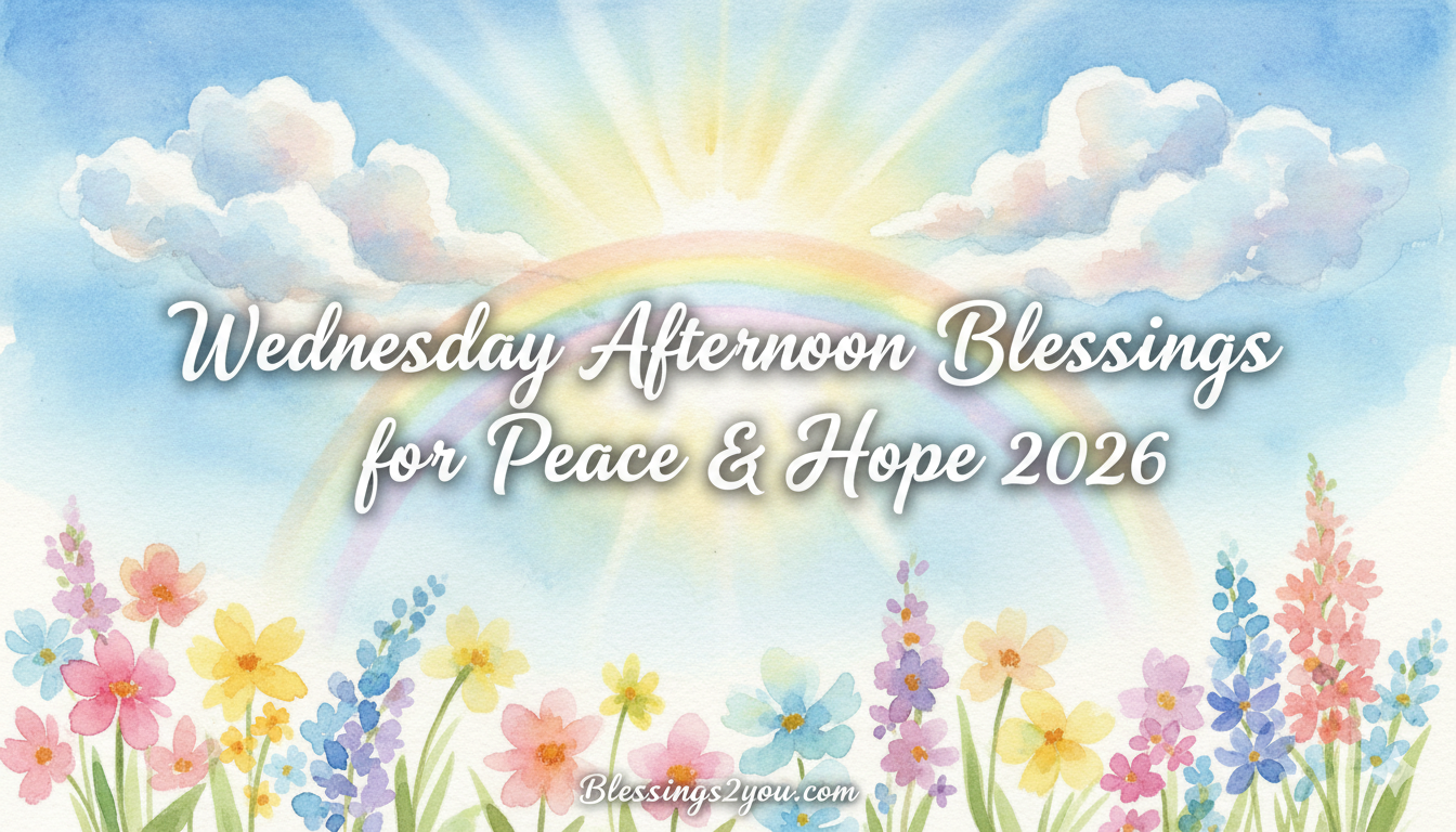 Best 350+ Wednesday Afternoon Blessings for Peace & Hope 2026