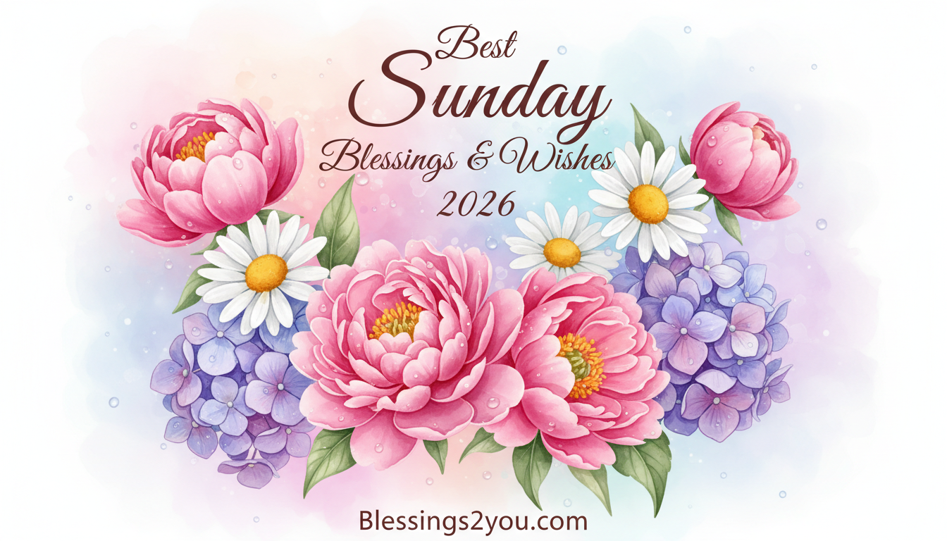 Best 250+ Beautiful Good Morning Sunday Blessings & Peaceful Wishes 2026