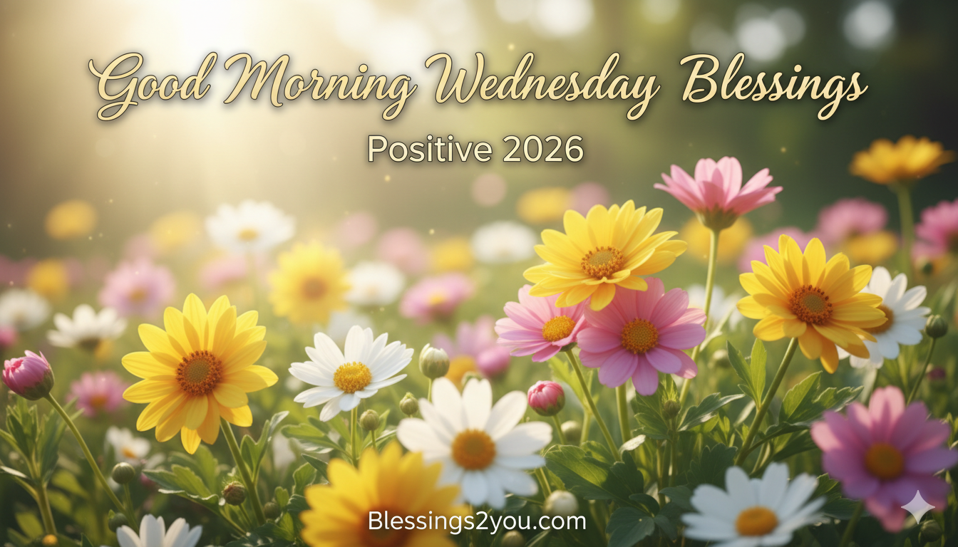 Best 300+ Positive Good Morning Wednesday Blessings 2026