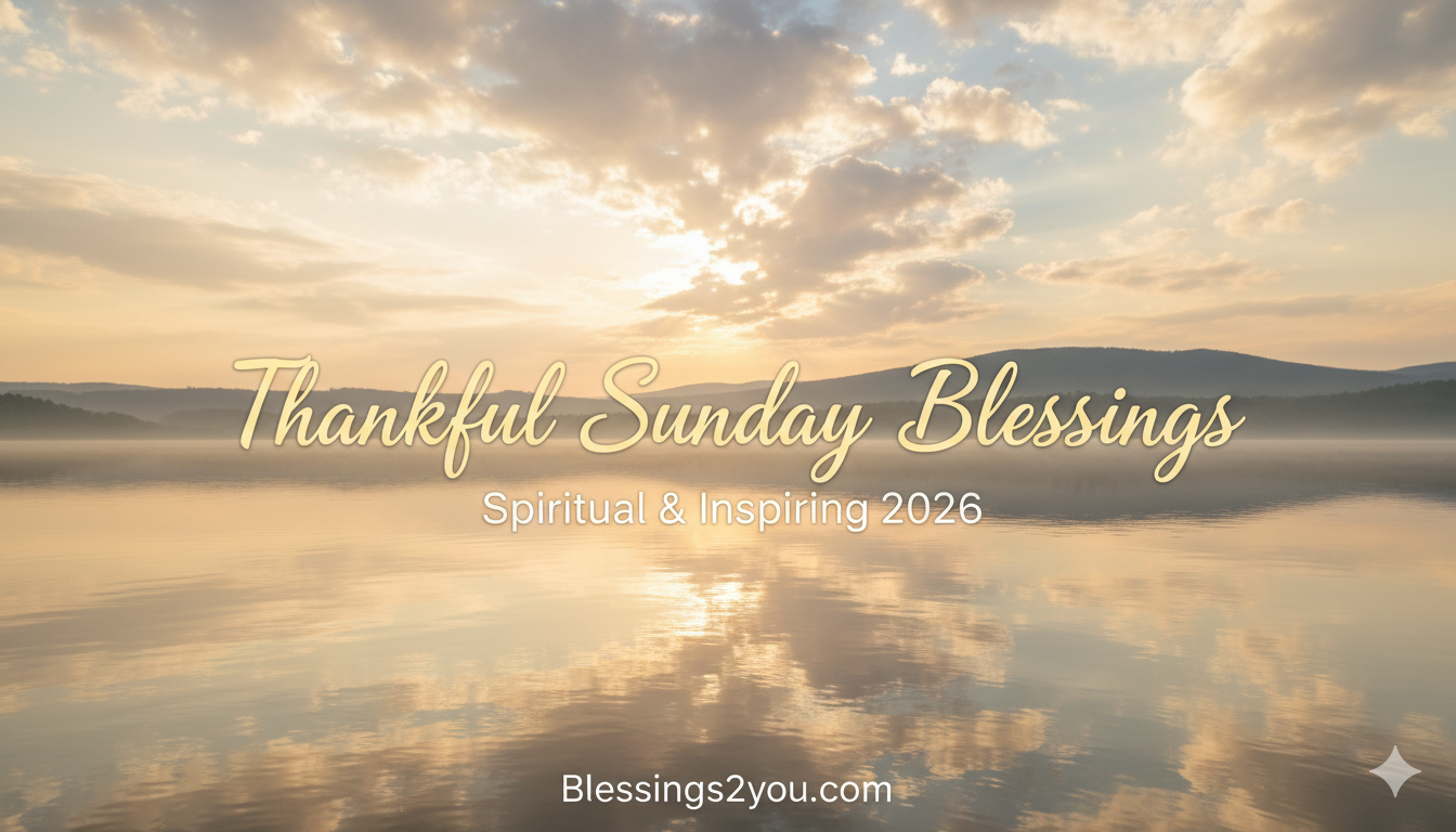 Best 200+ Thankful Sunday Blessings Spiritual & Inspiring 2026