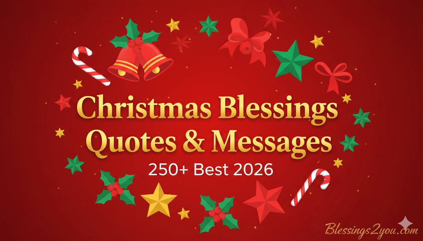 Best 250+ Christmas Blessings Quotes & Messages for 2026