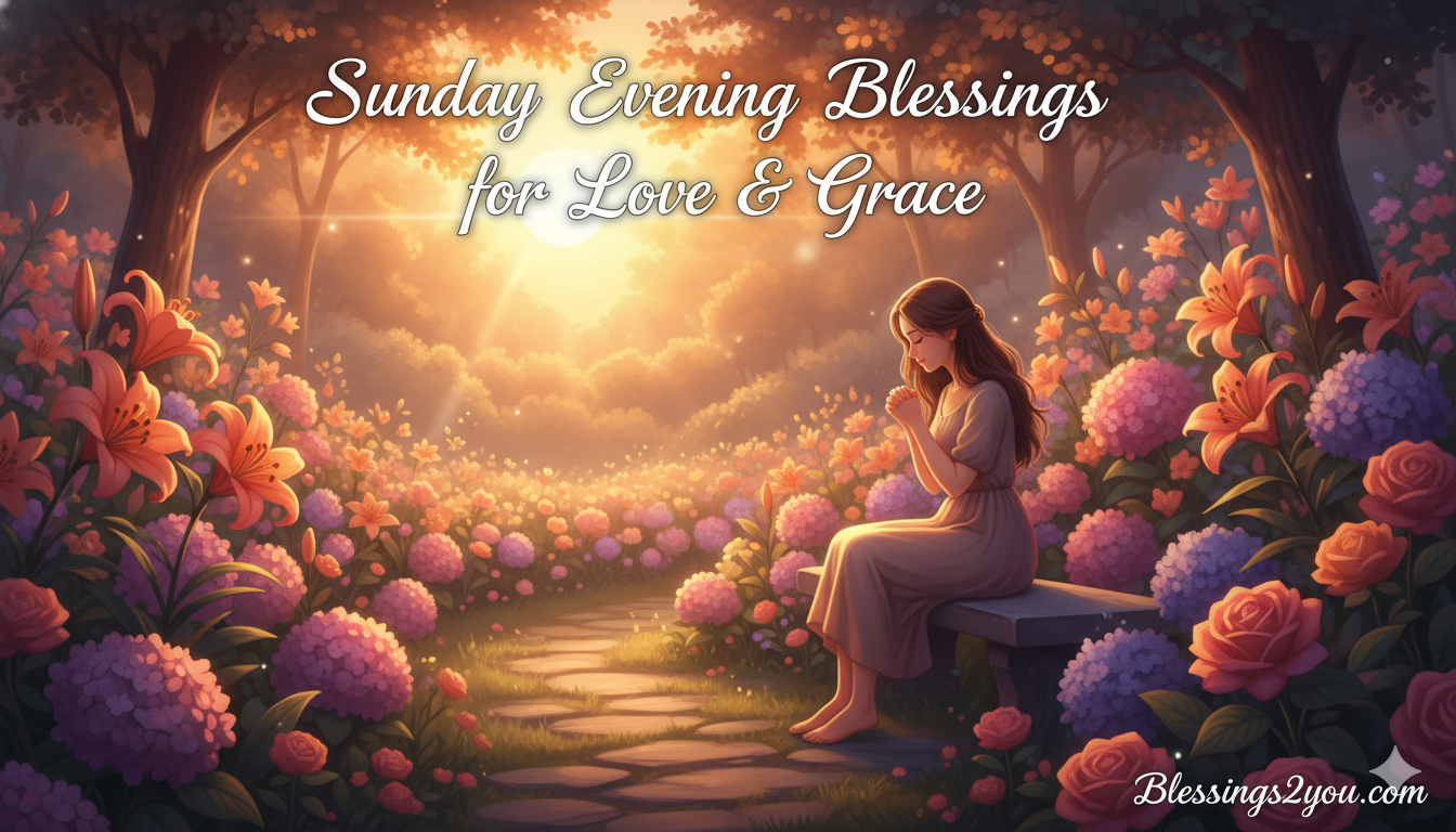 Best 300+ Sunday Evening Blessings for Love & Grace 2026